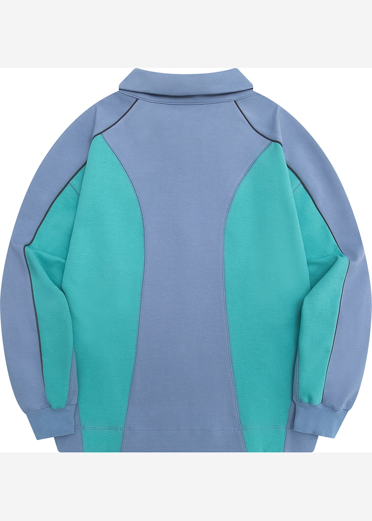 Свитшот YMKASHIX College star пыльно-синий/бирюзовый унисекс