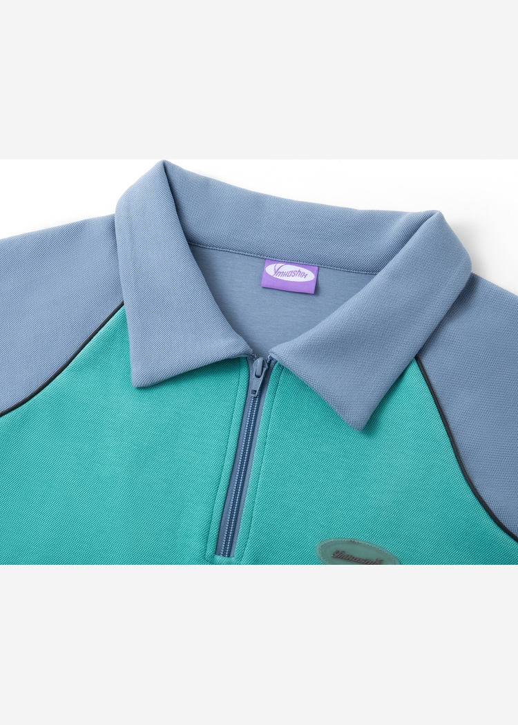 Свитшот YMKASHIX College star пыльно-синий/бирюзовый унисекс