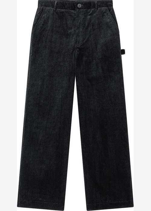 Брюки YMKASHIX velvet 9 черные унисекс