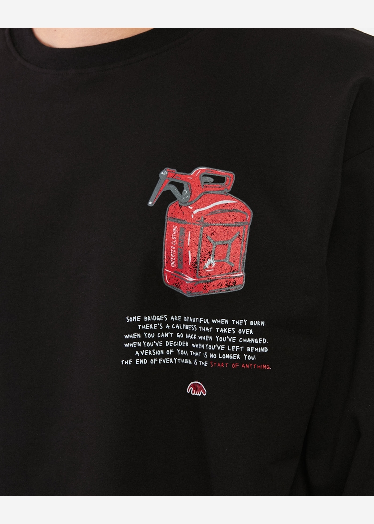 Лонгслив ANTEATER Phat тёмно-серый унисекс