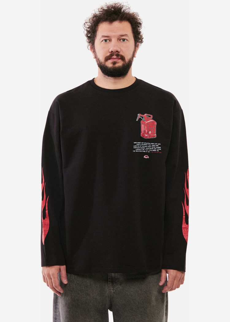 Лонгслив ANTEATER Phat тёмно-серый унисекс