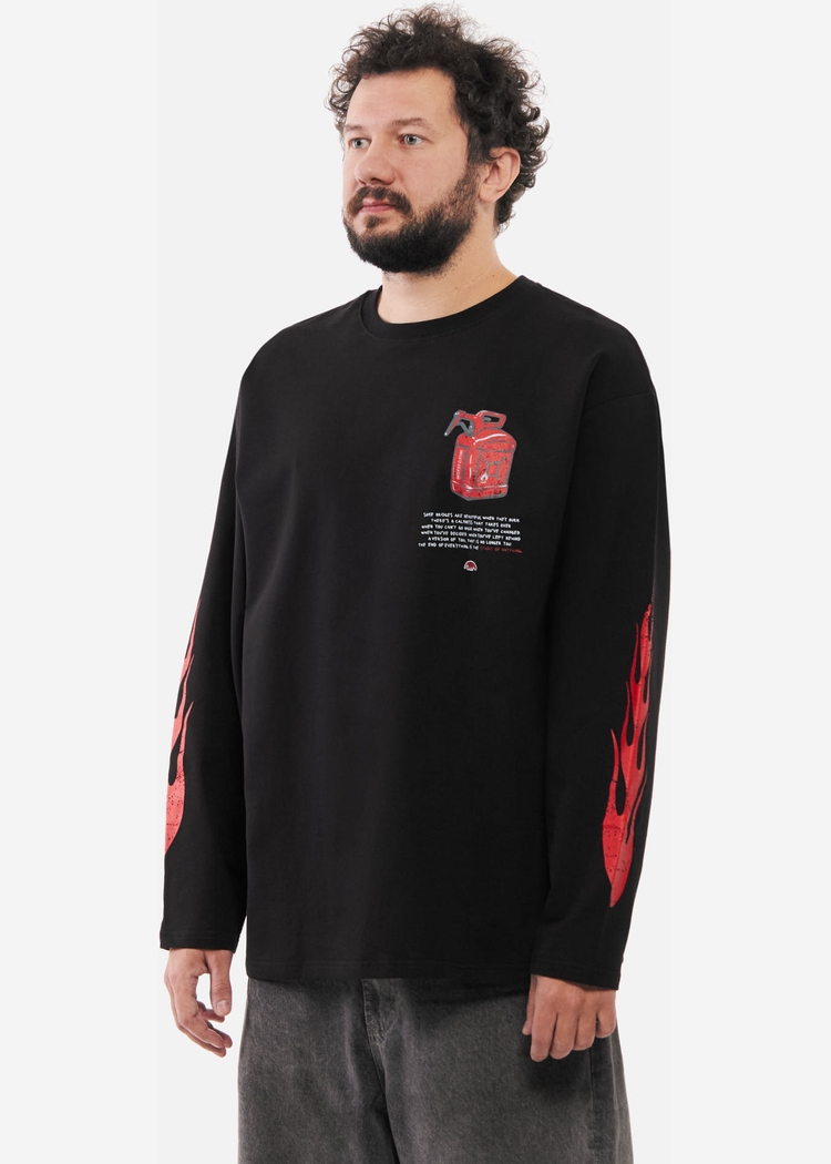 Лонгслив ANTEATER Phat тёмно-серый унисекс