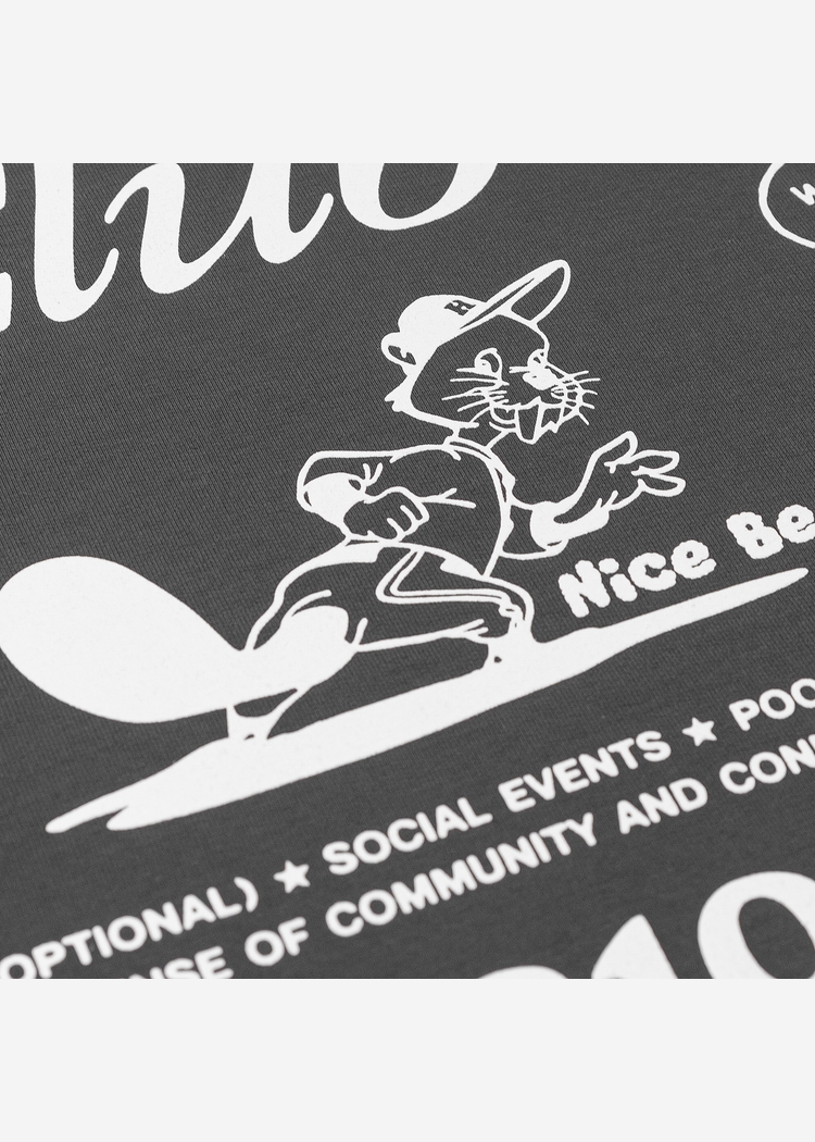 Лонгслив NICE BEAVER RLXD FIRM LS TEE тёмно-серый унисекс