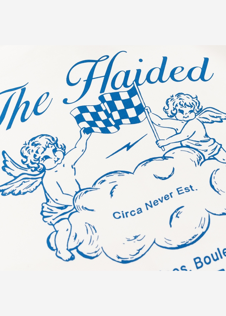 Худи CHECKERED FLAG RLXD HW HOD ecru белое унисекс