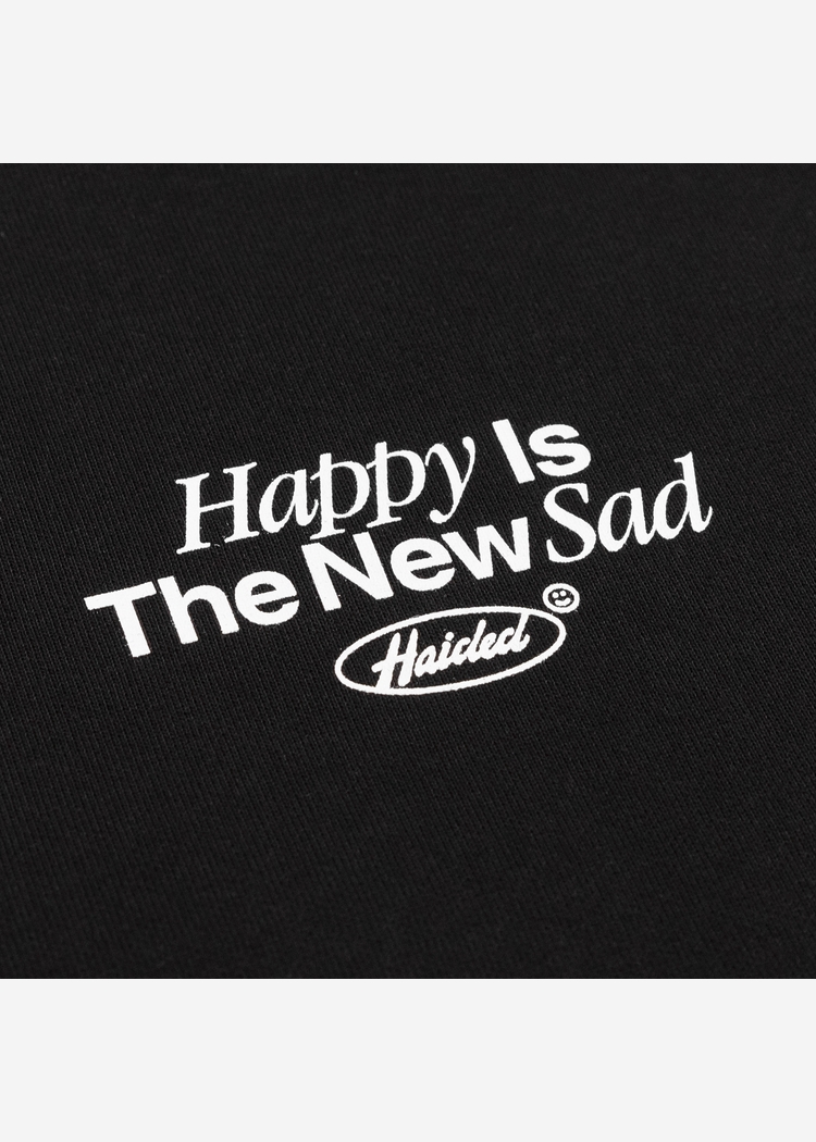 Свитшот HAPPY SAD RLXD NAP SWT чёрный унисекс