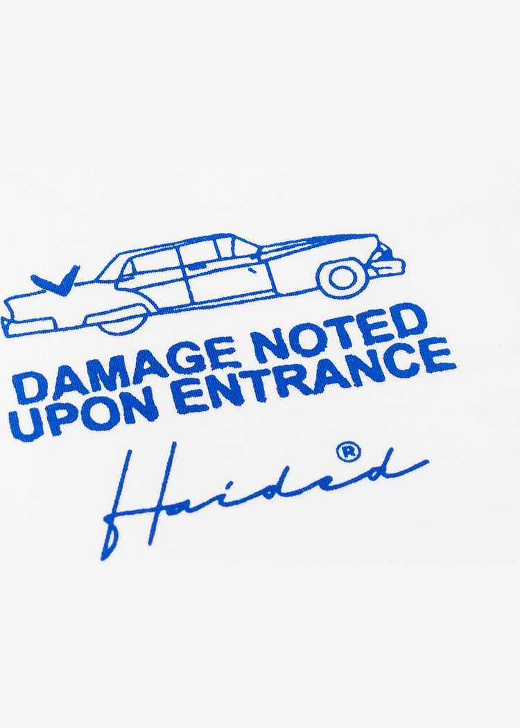 Футболка DAMAGE RLXD HW TEE белая унисекс