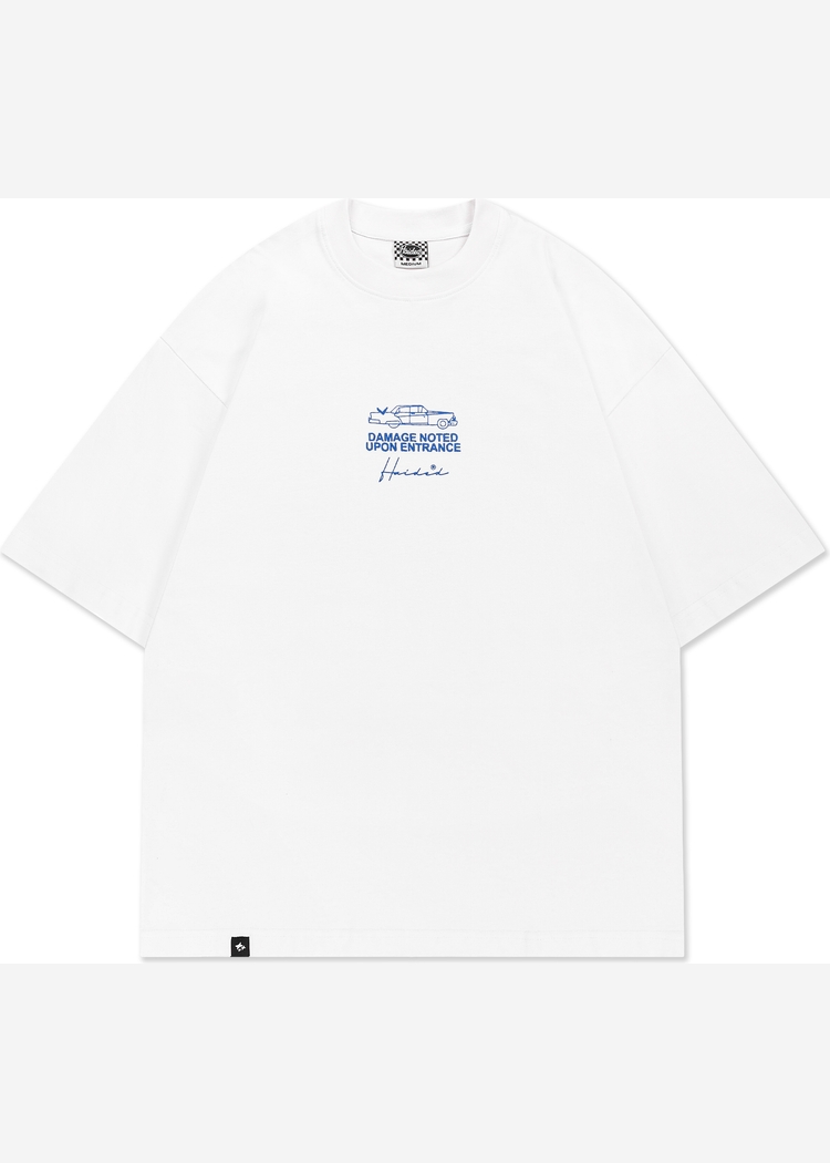 Футболка DAMAGE RLXD HW TEE белая унисекс