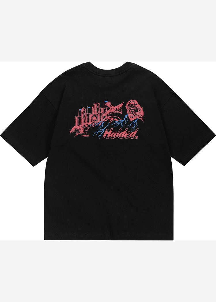 Футболка WARLOCK RLXD HW TEE чёрная унисекс