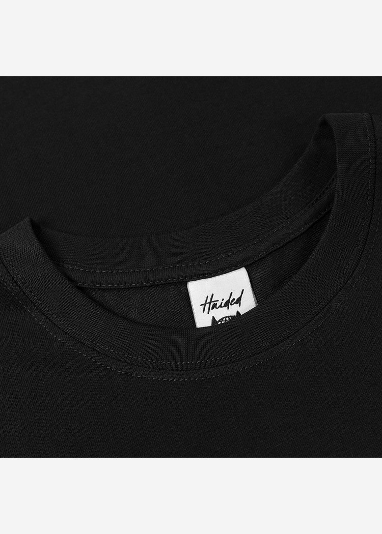 Футболка NICE BEAVER RLXD HW TEE чёрный унисекс