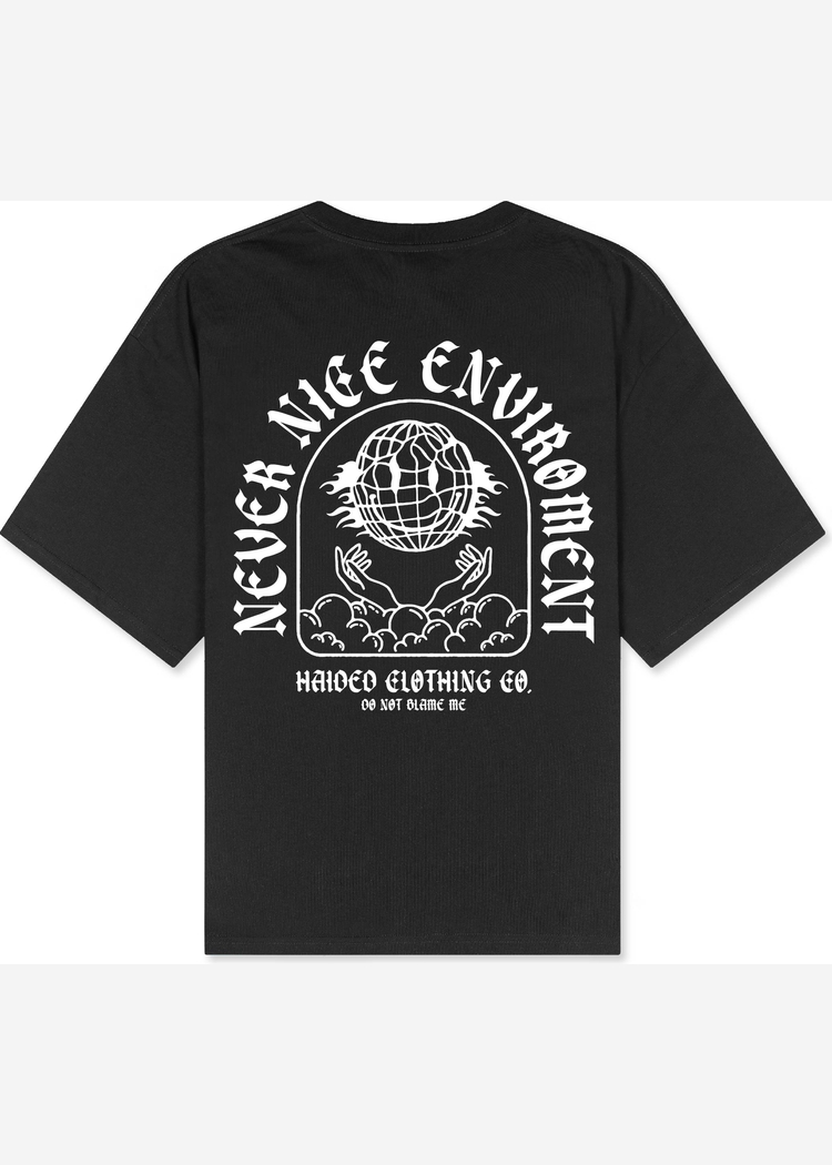 Футболка NICE BEAVER RLXD HW TEE чёрный унисекс