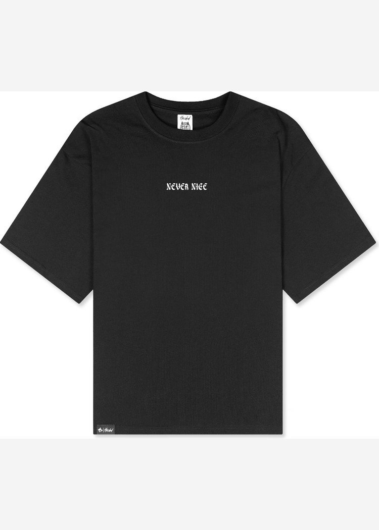 Футболка NICE BEAVER RLXD HW TEE чёрный унисекс