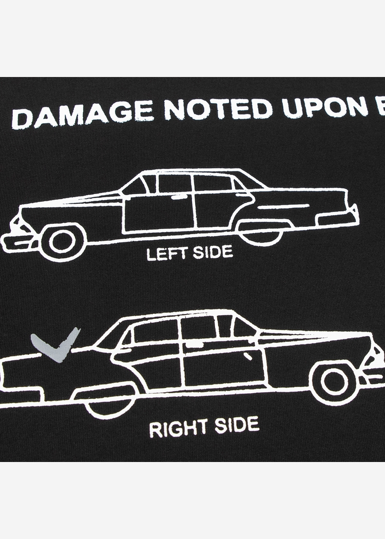 Футболка DAMAGE RLXD HW TEE чёрная унисекс