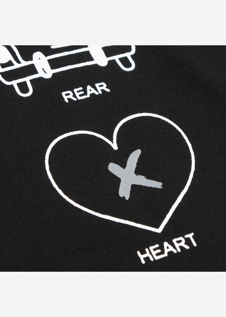 Футболка DAMAGE RLXD HW TEE чёрная унисекс