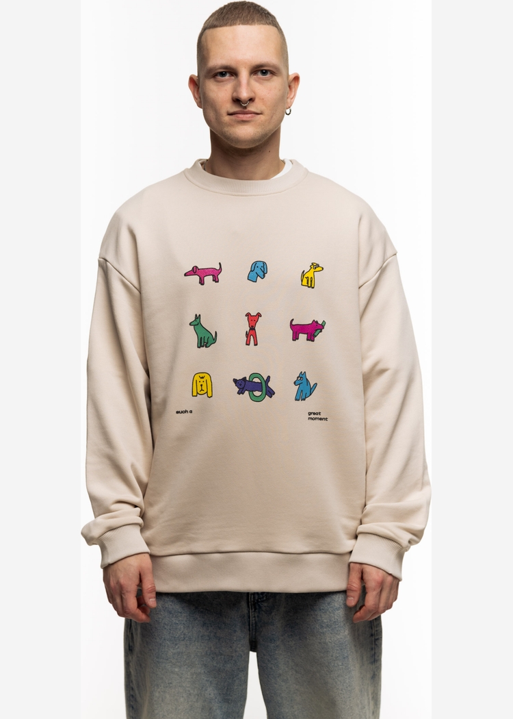Свитшот SGM Много Собак beige 