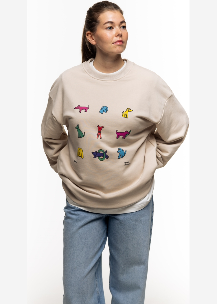Свитшот SGM Много Собак beige 