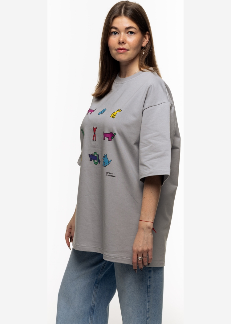 Футболка SGM Много Собак light grey светло-серая