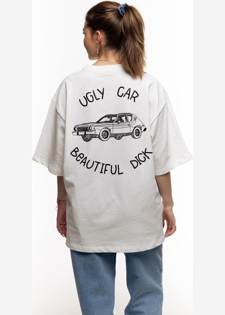 Футболка С7МЬ Ugly Car french cream