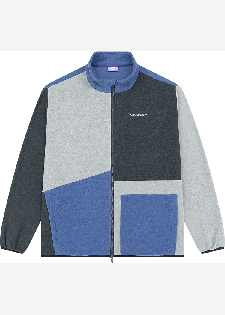 Свитшот YMKASHIX zip colorblock Ranger синий/графит/серый