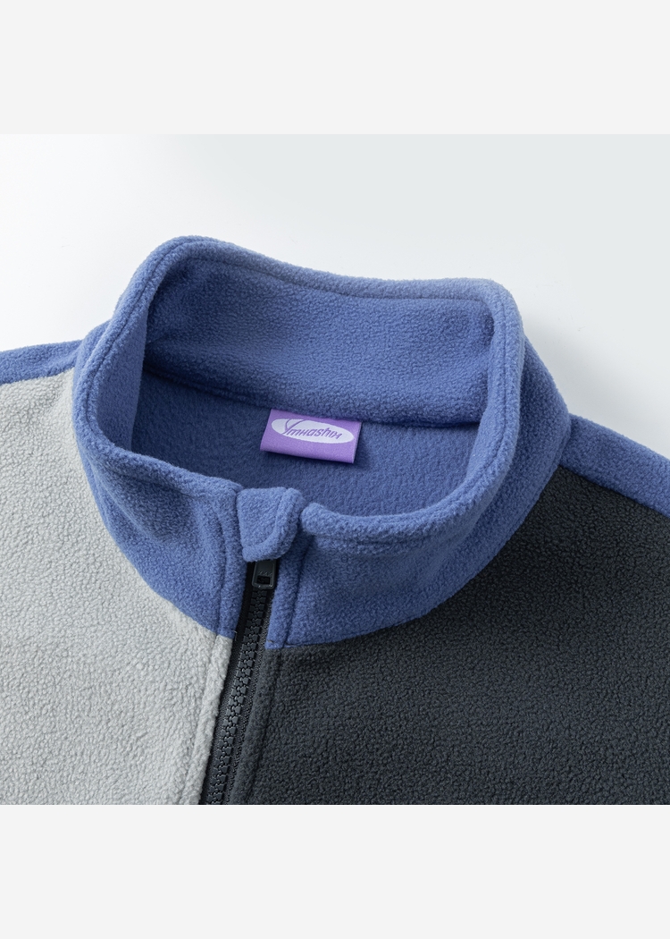 Свитшот YMKASHIX zip colorblock Ranger синий/графит/серый