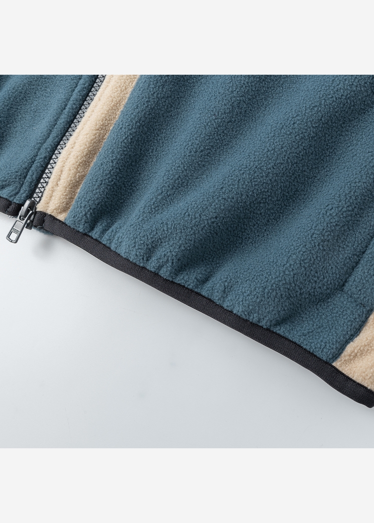 Свитшот YMKASHIX zip colorblock Ranger синий/песок/серый