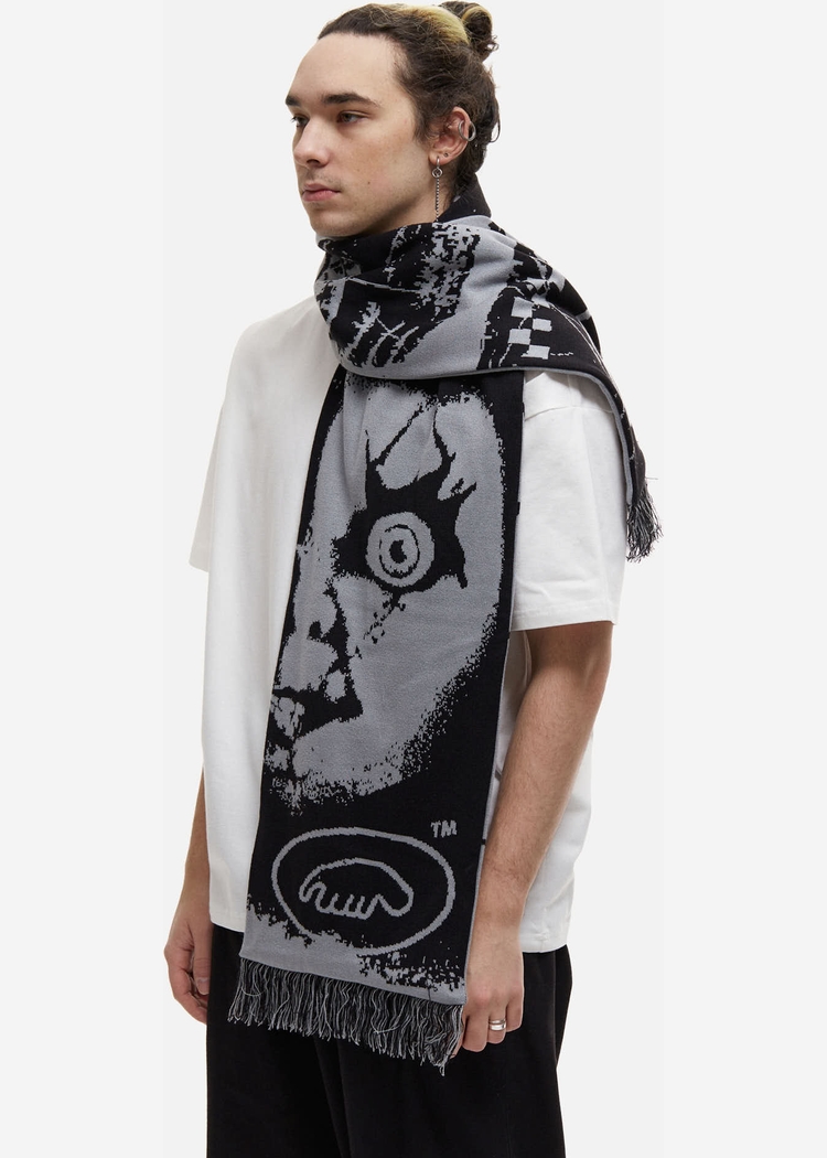 Шарф ANTEATER Scarf-Black-Grey