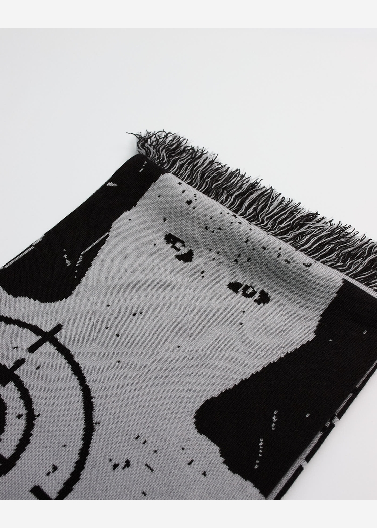 Шарф ANTEATER Scarf-Black-Grey