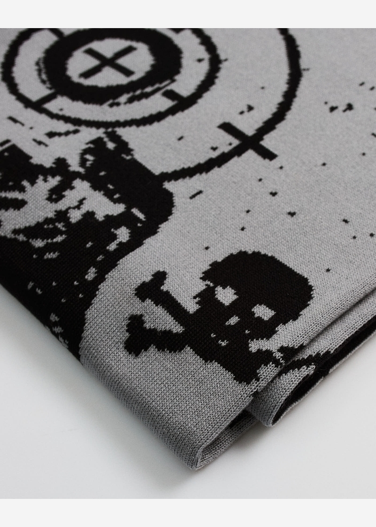 Шарф ANTEATER Scarf-Black-Grey