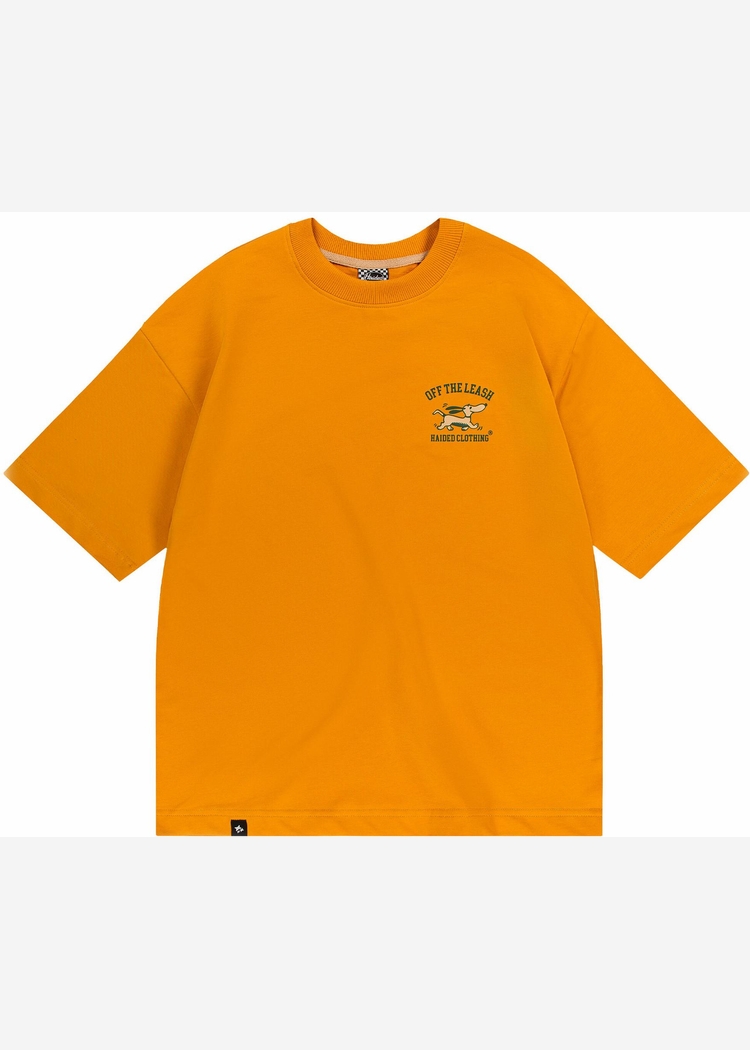 Футболка OFF THE LEASH RLXD FIRM TEE mustard  желтая