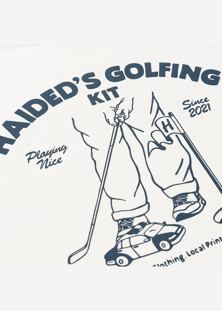 Футболка GOLFING KIT RLXD HW TEE ecru белая