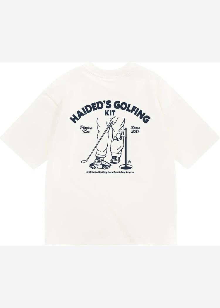 Футболка GOLFING KIT RLXD HW TEE ecru белая