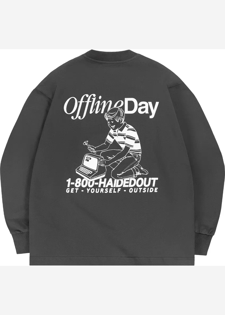 Лонгслив OFFLINE DAY RLXD FIRM LS TEE shadow.grey 