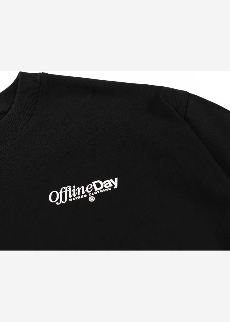 OFFLINE DAY RLXD HW TEE black футболка