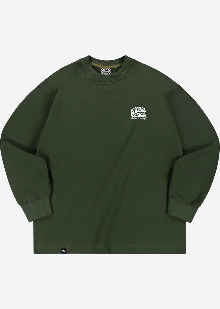Лонгслив ENDLESS CYCLE RLXD FIRM LS TEE dk.olive 