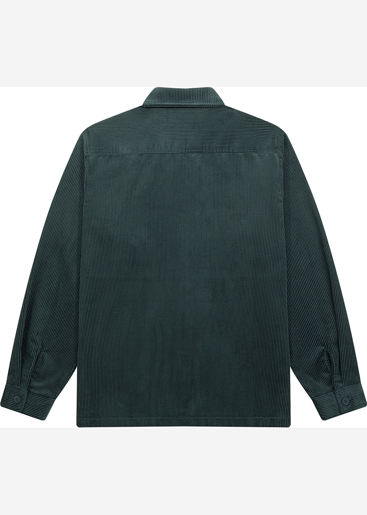 Рубашка YMKASHIX Velvet Button темно-изумрудная