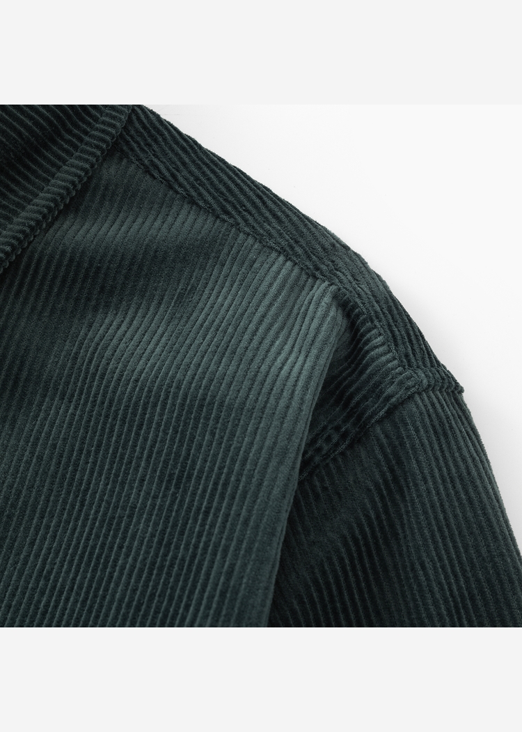 Рубашка YMKASHIX Velvet Button темно-изумрудная