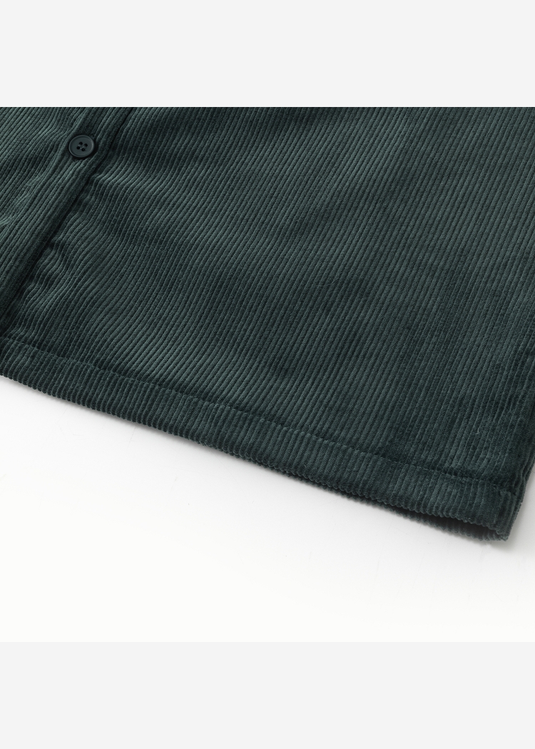 Рубашка YMKASHIX Velvet Button темно-изумрудная