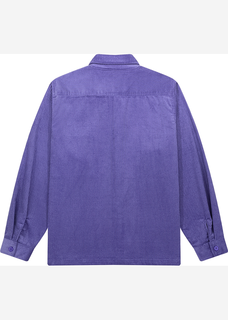 Рубашка YMKASHIX Velvet Button фиолетовая