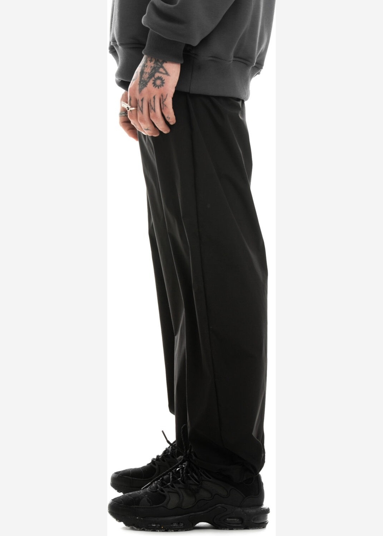 Брюки Wide nylon черные