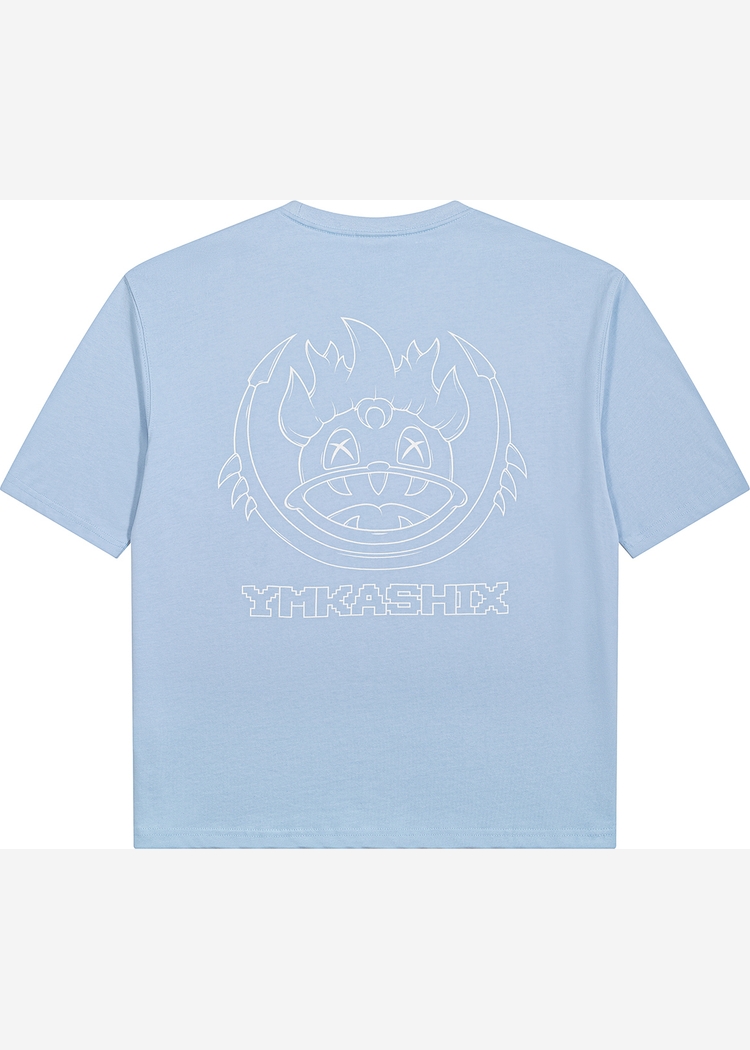 Футболка YMKASHIX 8-bit outline голубая