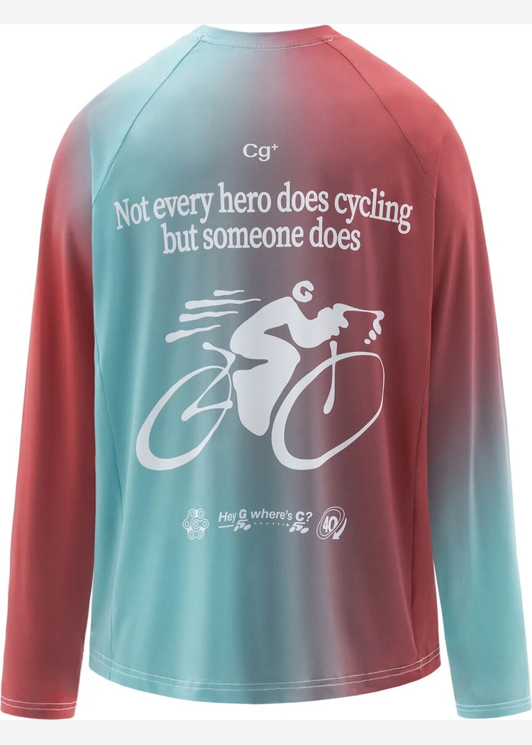 Лонгслив "G" Cycling Longsleeve mint&cherry