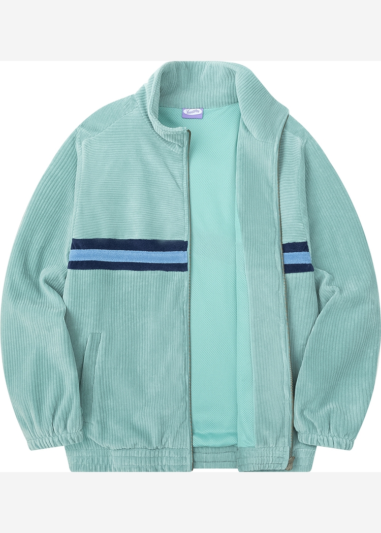 Олимпийка велюровая YMKASHIX stripe track св.-изумруд