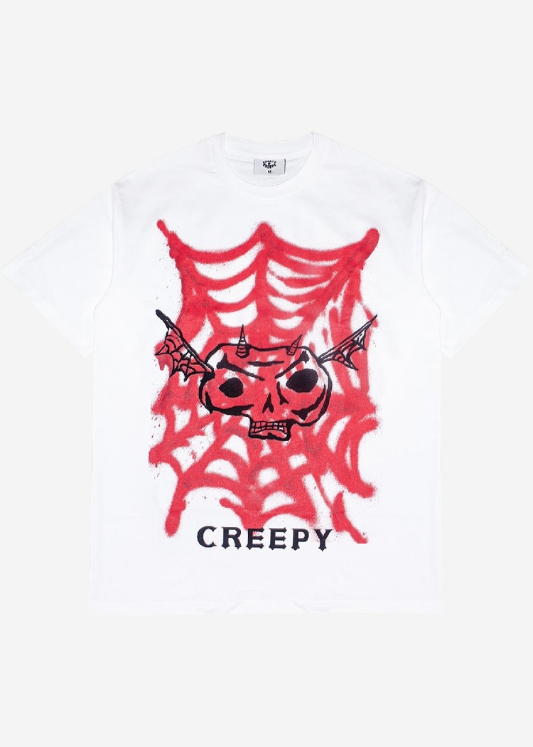Футболка Creepy граферти белый