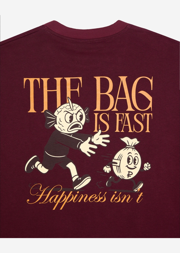 The Moneybag Sweatshirt Burgundy
