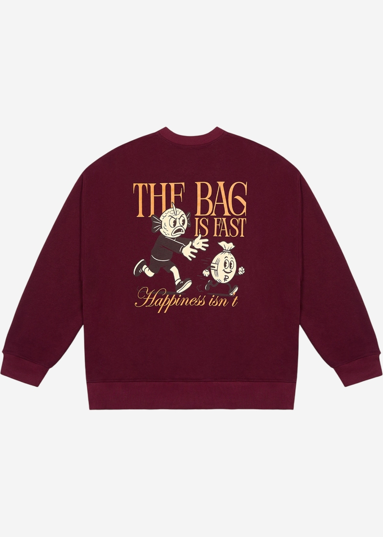 The Moneybag Sweatshirt Burgundy