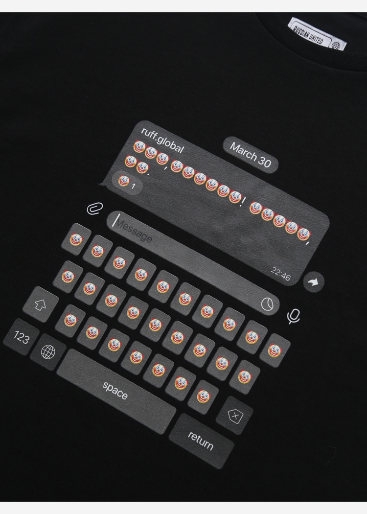 Футболка Clown Keyboard T-Shirt Black