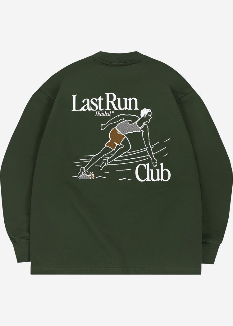 LAST RUN RLXD FIRM LS TEE dk.olive лонгслив