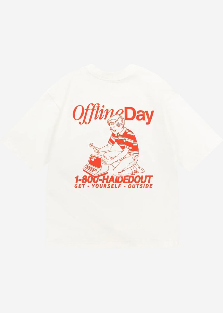 OFFLINE DAY RLXD HW TEE ecru футболка