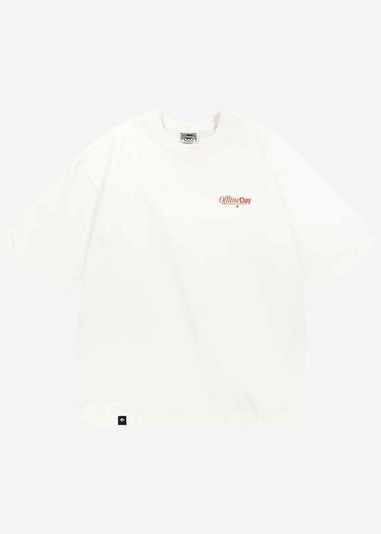 OFFLINE DAY RLXD HW TEE ecru футболка