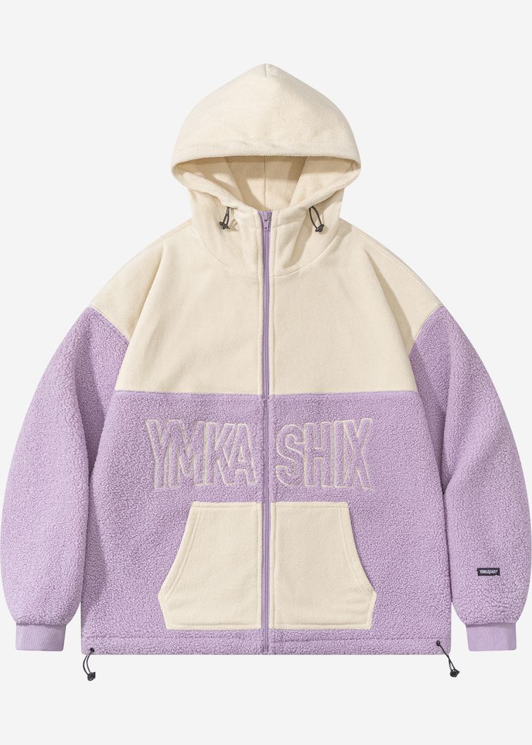 Худи YMKASHIX Little Lamb Zip белый/фиолетовый