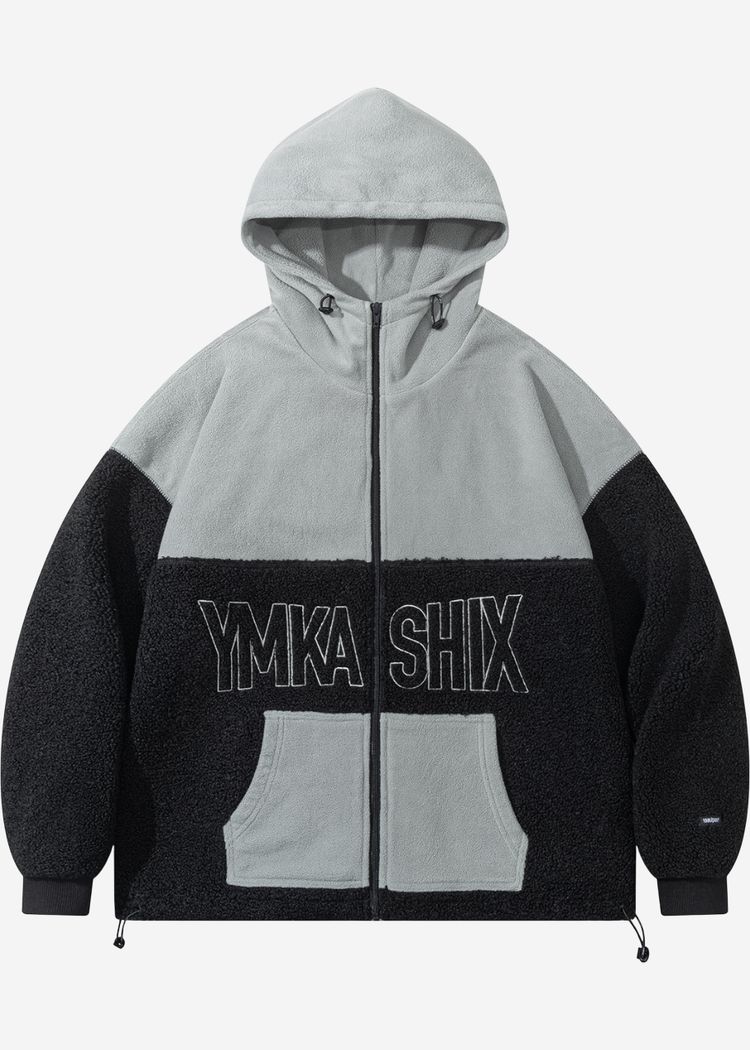 Худи YMKASHIX Little Lamb Zip черный/серый